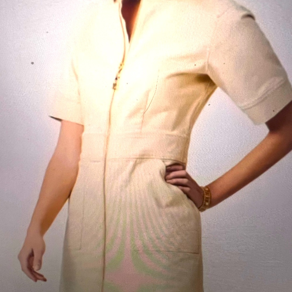 Spartina 449 Nevie Denim Dress size S, color wheat